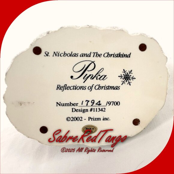 Pipka Reflections Of Christmas St Nicholas Christkind Ltd Ed Figurine COA #11342 - Picture 7 of 11